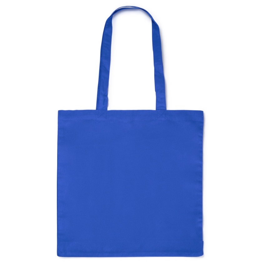 Cotton bag with a sewn-in bottom and side panels for printing